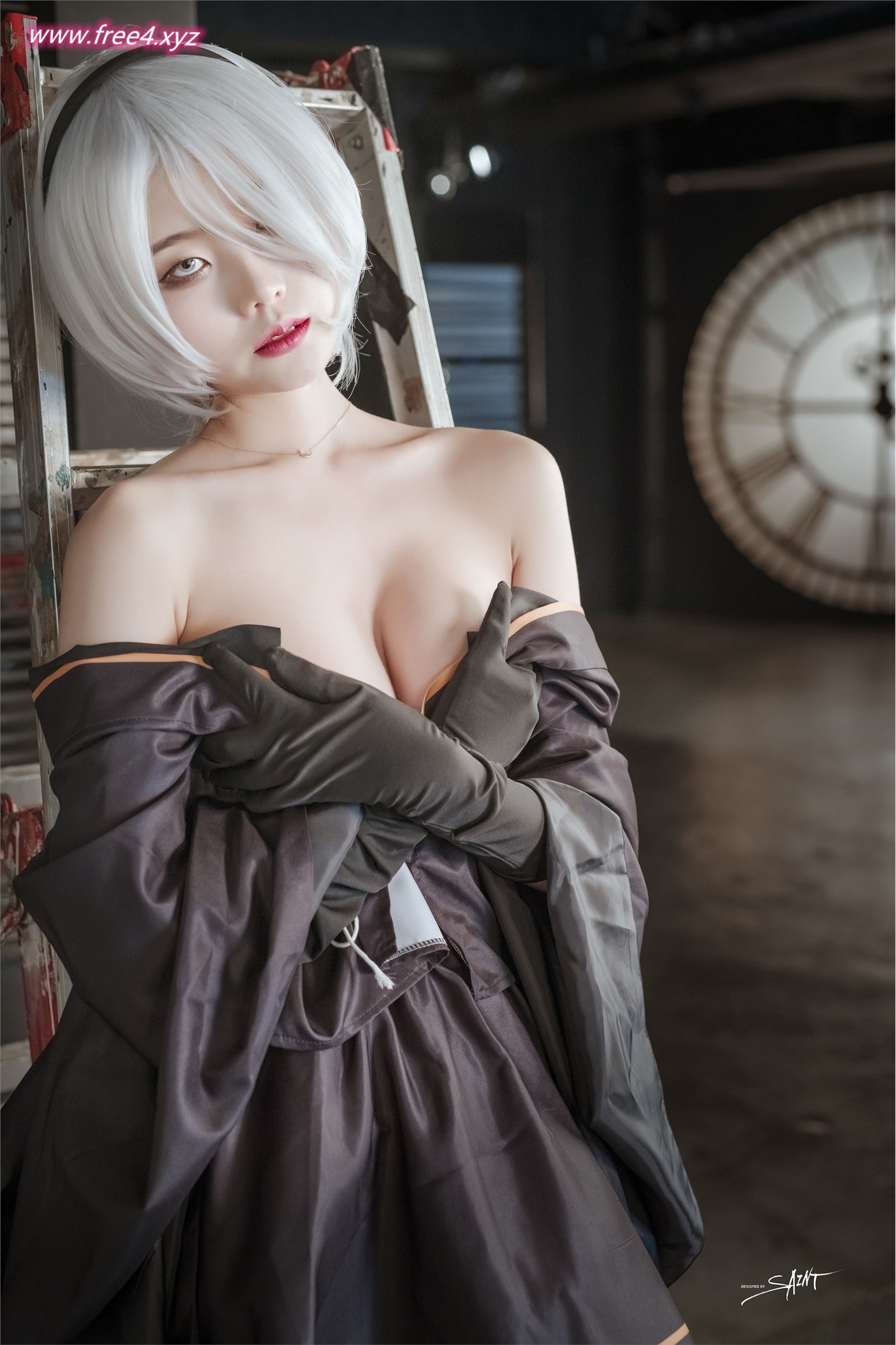 SAINT Photolife Yuna - Yuna Cos Vol.04 KDA Akali & Nier Automata 2B(43)